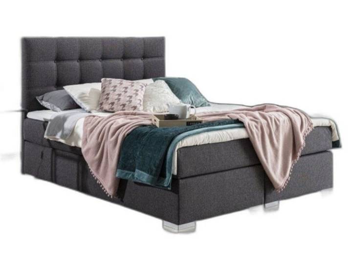 Xlmoebel Boxspringbett Hochwertiges Boxspringbett in modernem Design mit eleganter Polsterung (1-St., Boxspringbett), Hergestellt in Europa