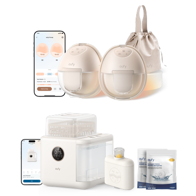eufy Breast Pump S1 & Baby Bottle Washer S1 Pro Bundle