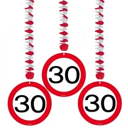 30. Geburtstag Verkehrsschild Rotorspiralen