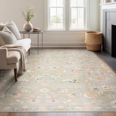 Alise Rugs Crosswood Helen Traditional Floral Indoor Polyester Area Rug