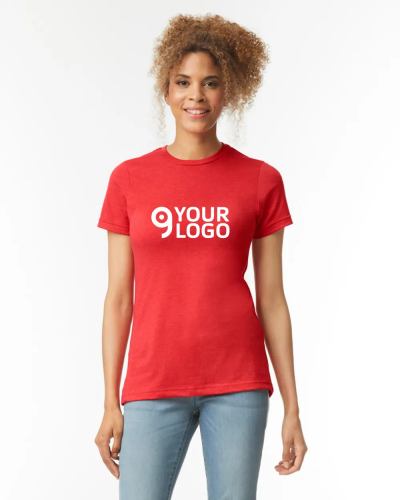 T-shirt Gildan Softstyle CVC Unisex 60% cotone semiaderente Personalizzate o neutre Gildan