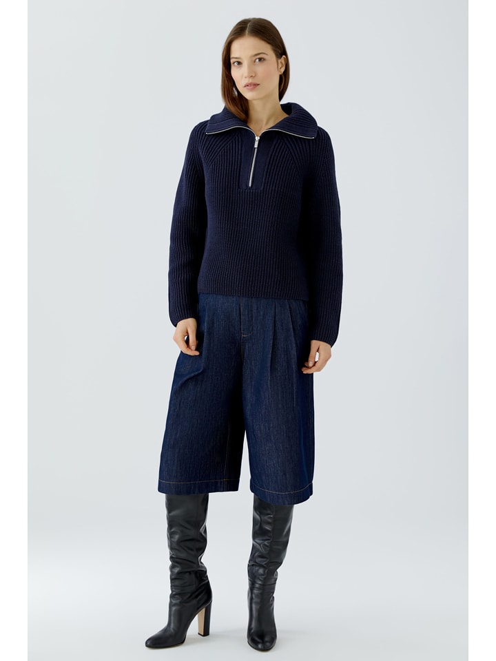 Oui Pullover in Dunkelblau - 40