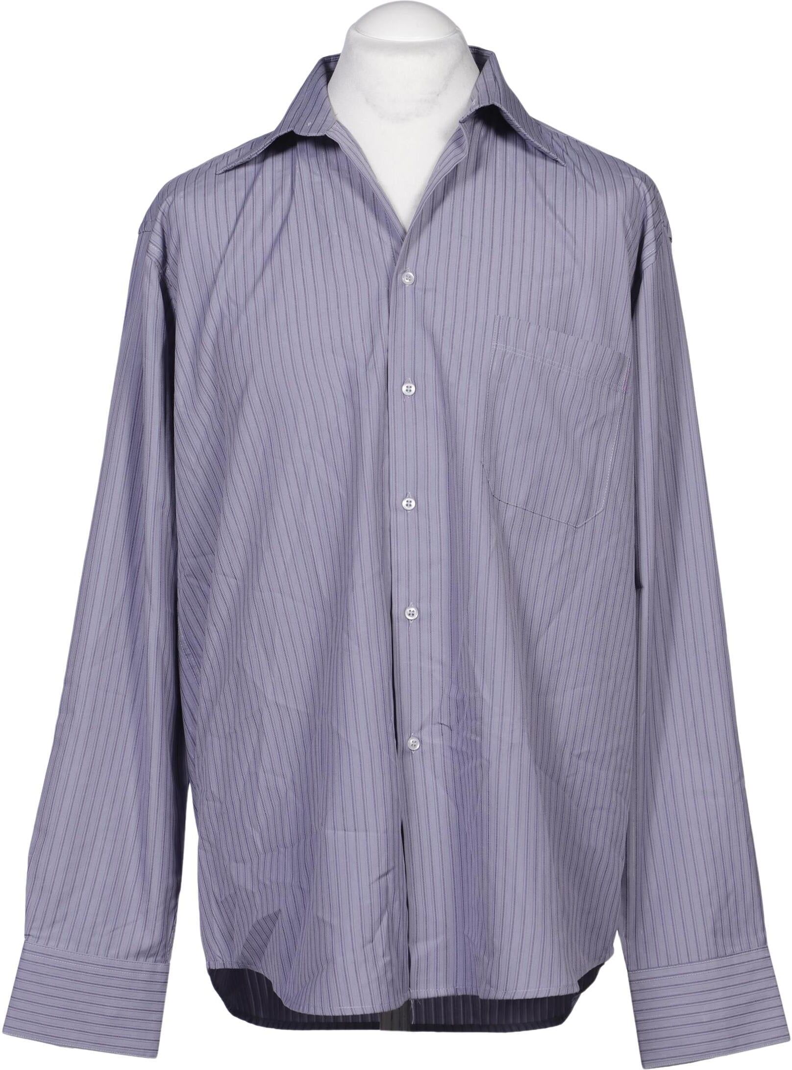 Corneliani Herren Hemd, Hellblau, Gr. 43, Baumwolle / Synthetik - Second Hand