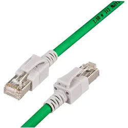 2x Wirewin Cat.6A LED Patchkabel 3m grün (S/FTP, CAT6a, 3 m), Netzwerkkabel