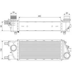 Ladeluftkühler VALEO 818388 für Lancia Ypsilon