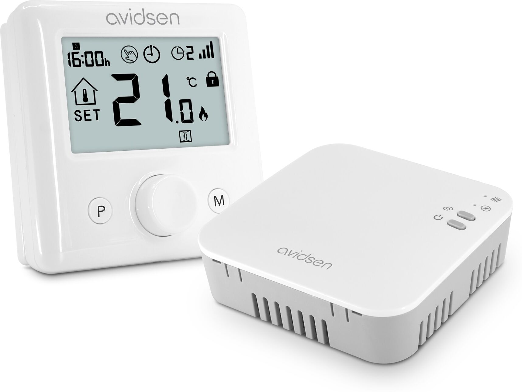 Avidsen Termostato inalámbrico WiFi conectado. Blanco