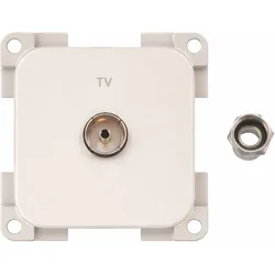 Inprojal System 10.000 Steckdose TV  5 mm hellgrau