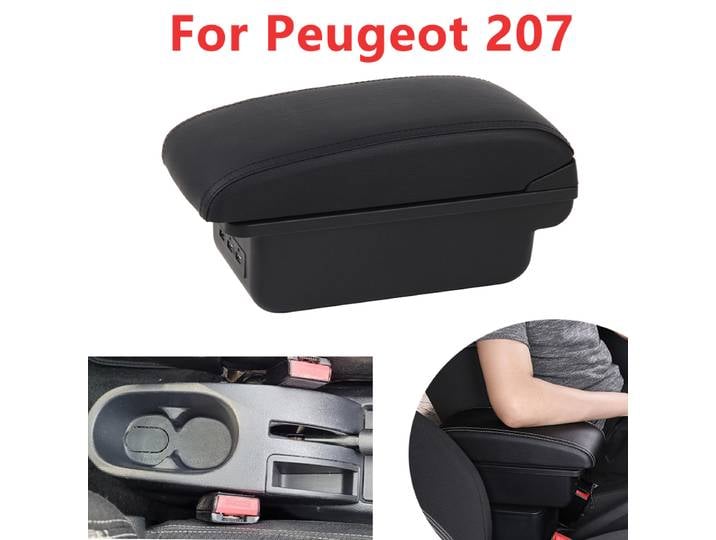 Accoudoir central intérieur avec boîte de rangement USB, accessoires de voiture, KIT 207, KIT 207CC