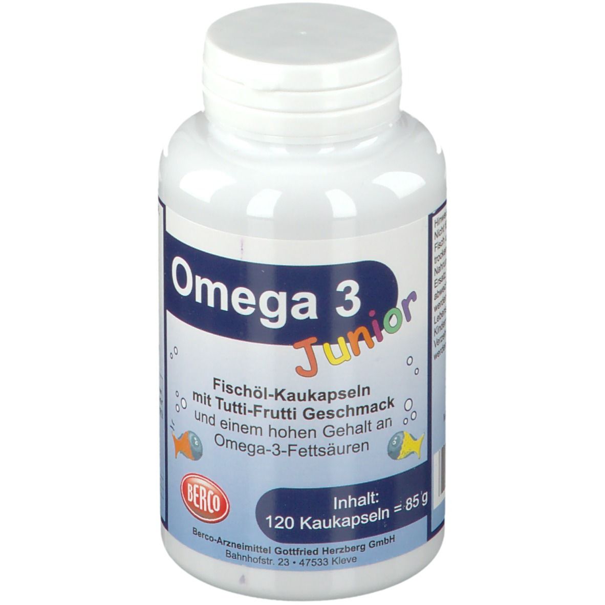 Omega-3 Junior Berco Kaukapseln 120 St Kapseln