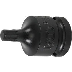 BGS Kraft-Bit-Einsatz Antrieb Innenvierkant 12,5 mm (1/2") Innenvielzahn (für XZN) M8 - 5487-M8