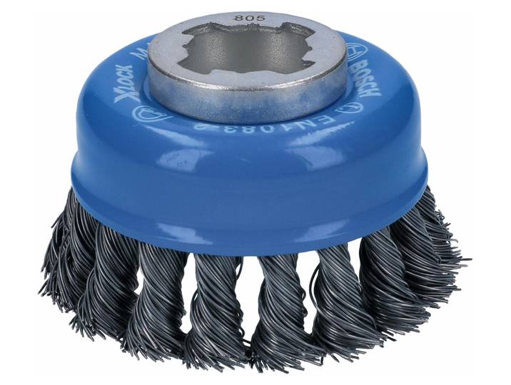Brosse boisseau acier X-Lock BOSCH Ø75 Fil 0.50 mm - 2608620727