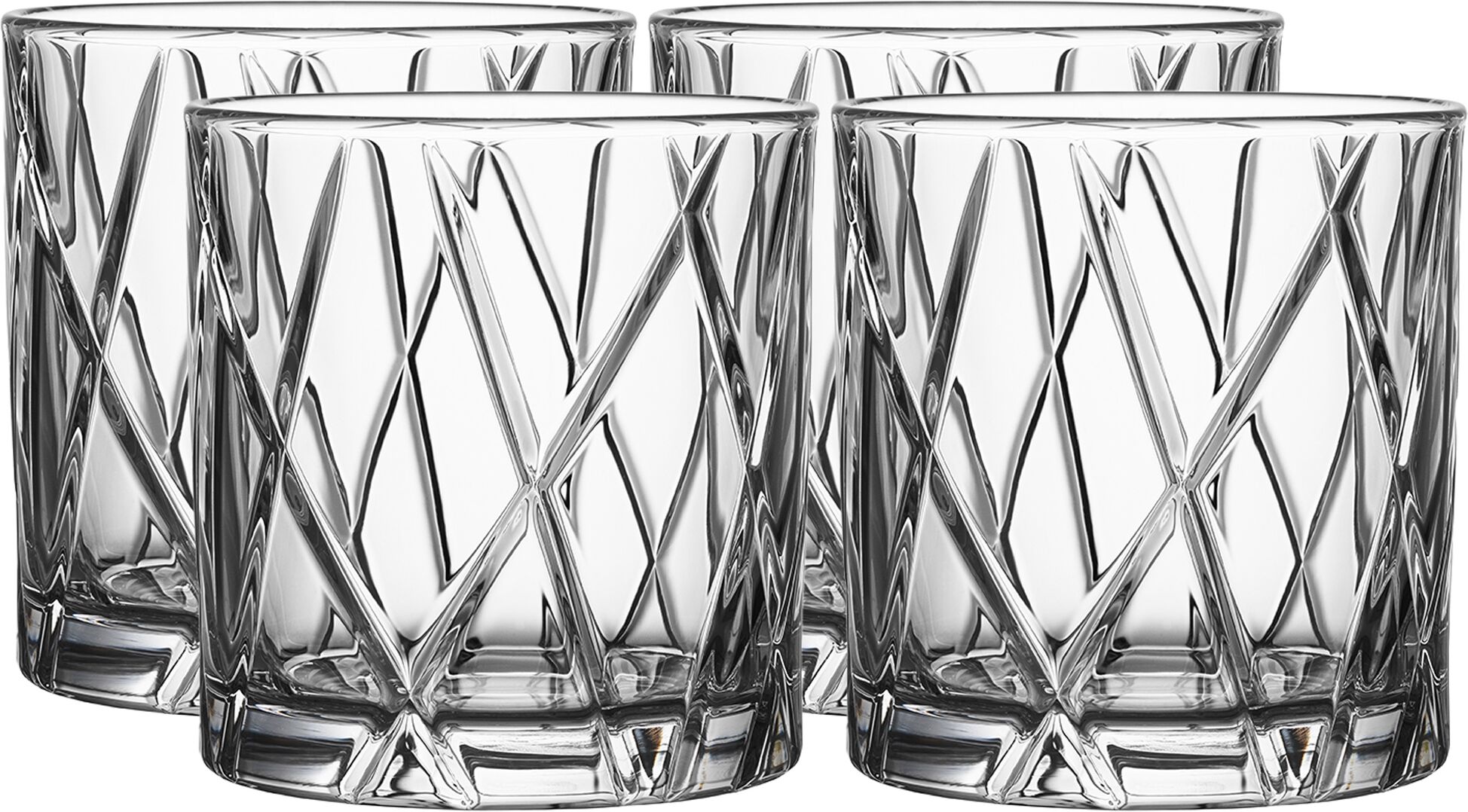 City Whiskyglas Dof 34cl, 4-Pak - Orrefors