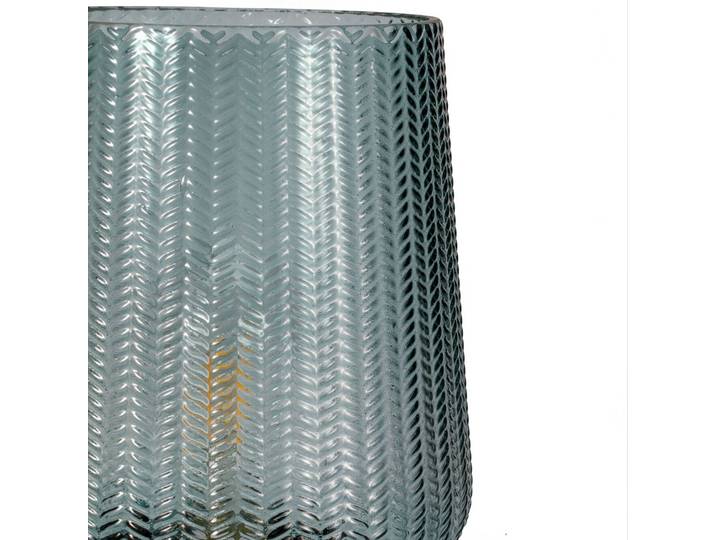 Pauleen Tischlampe Pretty Glamour, Glas/Metall, türkis, E27 Glamour, blau, für Wohn- / Esszimmer, Glas