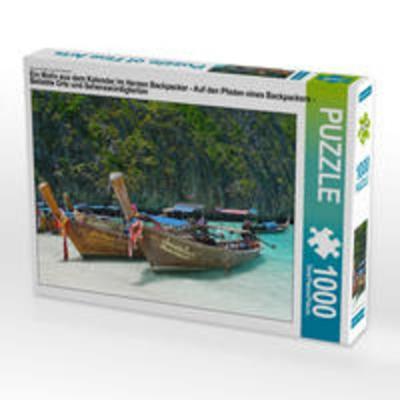CALVENDO Puzzle Ein Motiv aus dem Kalender Im Herzen Backpacker - Auf den Pfaden eines Backpackers - Beliebte Orte und Sehenswürdigkeiten | 1000 Teile