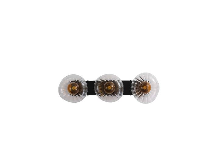 Exklusive Design Wandlampe Sunbeam Transparent, Gold, Schwarz Searchlight