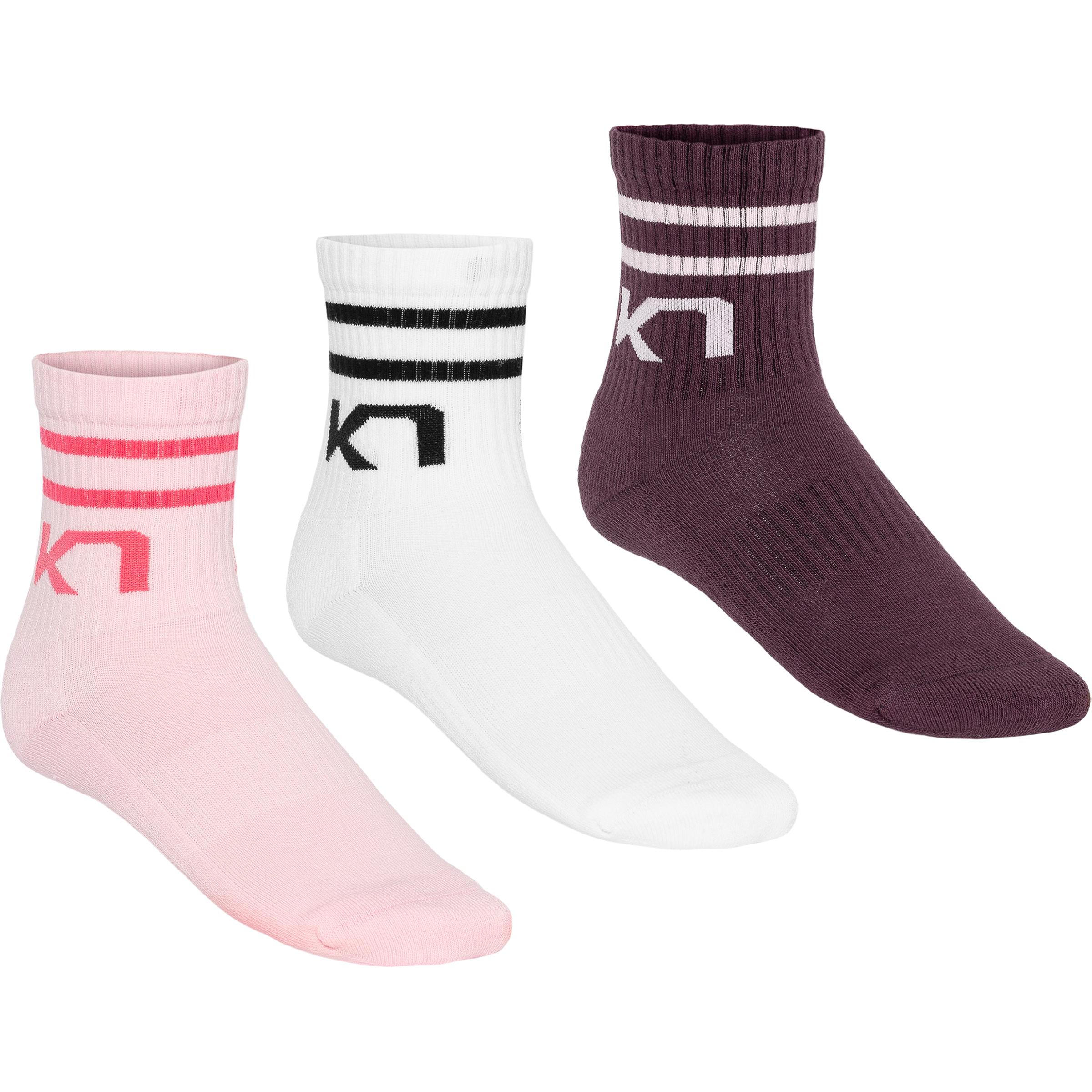 Kari Traa Crew 3er Pack Damen Freizeitsocken pink frost Größe 39 Lifestyle Hautfreundlich