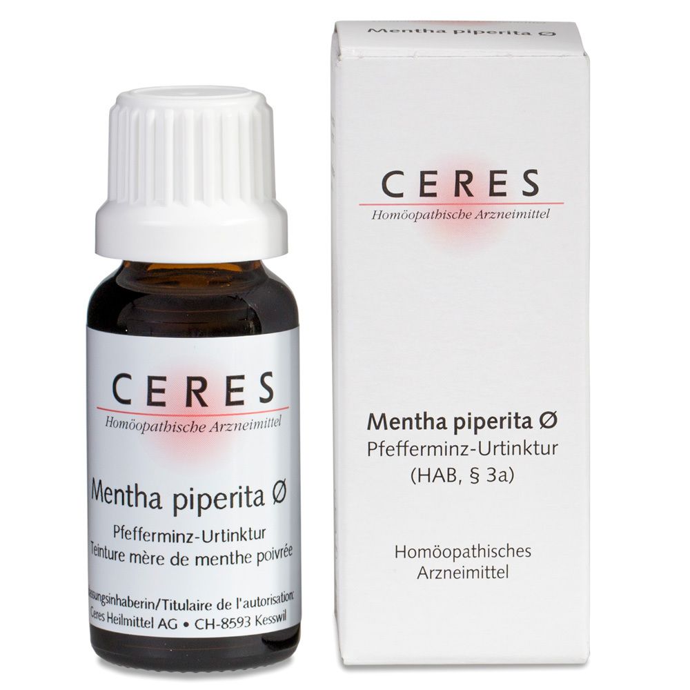 Ceres Mentha piperita Urtinktur 20 ml Tropfen
