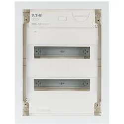 Eaton 178817 Unterputz-Kleinverteiler, 2-reihig, Stahlblechtür superflach KLV-24UPS-SF