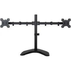Art Halterung L-21N für 2 x 13-27 Zoll LCD/LED MONITOREN (Tisch, 27", 10 kg), Monitor Halterung, Schwarz