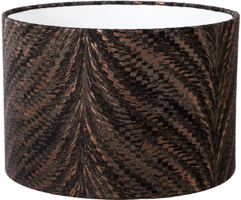 Bloomsbury Market Silk Drum Lamp Shade ( Screw On ) Bronze 25cm H x 40cm W x 40cm D