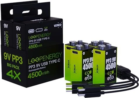 Verico 9V LoopEnergy 4500 4500mWh/White/USB-C 4 Pa