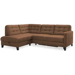 Exxpo by Gala Ecksofa mit Funktion Elio Mikrofaser Rust