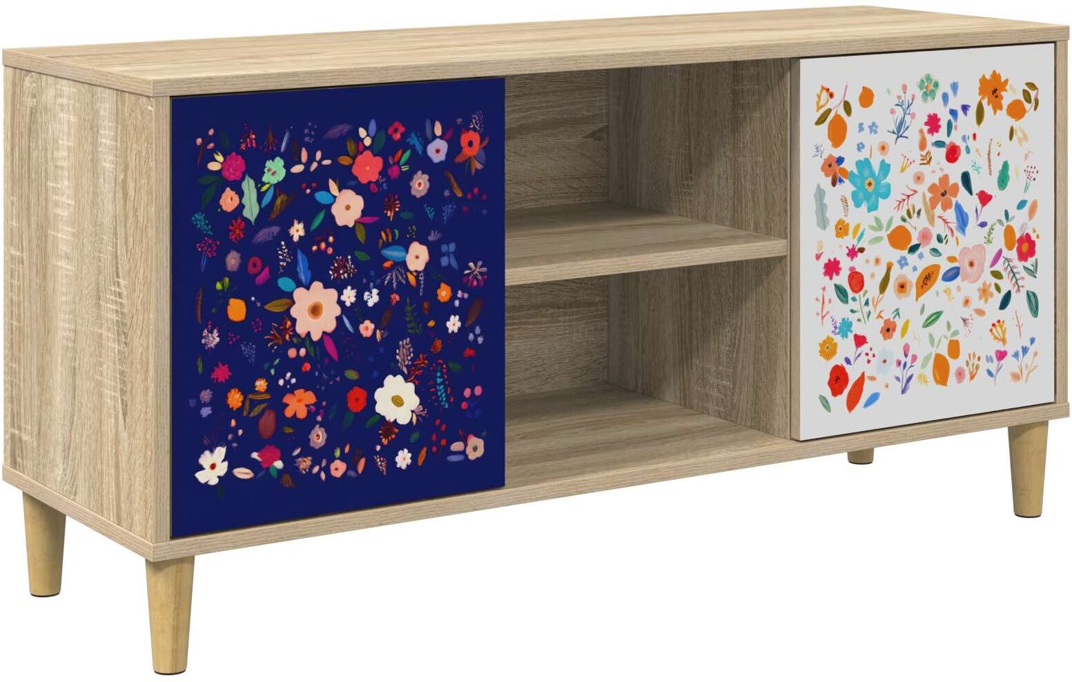 vidaXL Meuble TV MAINZ 102 x 33 x 50 cm Sonoma Bois d'ingénierie