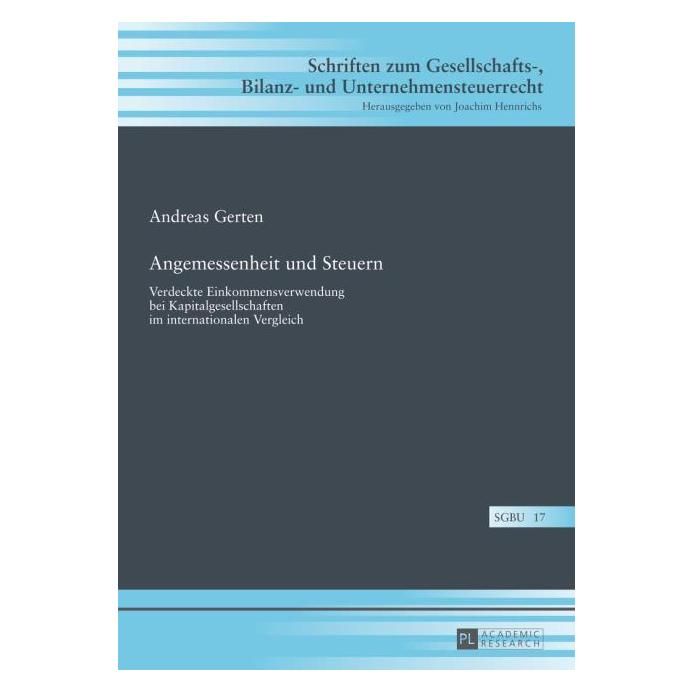 Peter Lang Gerten:Angemessenheit und Steuern (67837252)