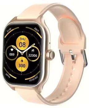 Shopalltechgadgets Smart Watch With HD Display Bluetooth Calling For Android IOS gold