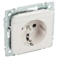 Legrand 776028 Steckdose (SL) Berührungsschutz Beschriftungsträger Creo mandelweiß