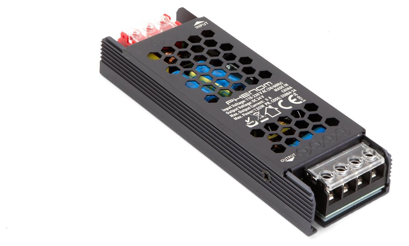 HomeShopXL LED-voeding Transformator 24V DC 5A 120W voor LED-strips en industriële toepassingen [55004-24]