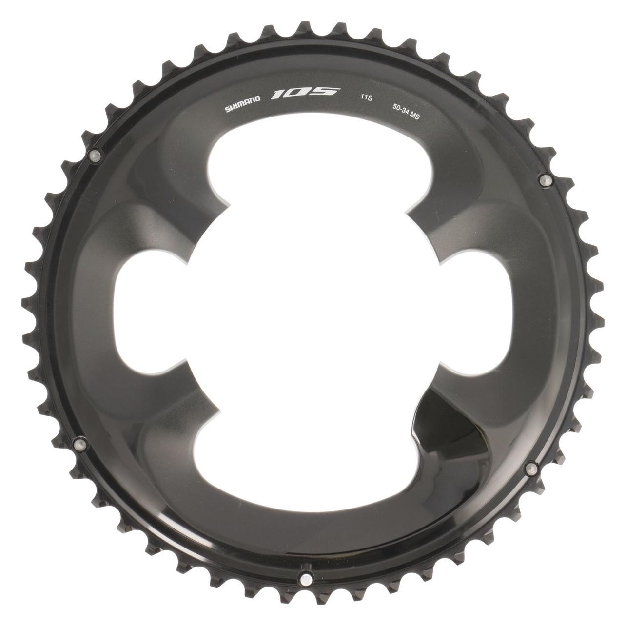 Shimano Kettenblatt FC-R7000 50 Zähne MS-Typ schwarz Blister (50) (Y1WV98010)