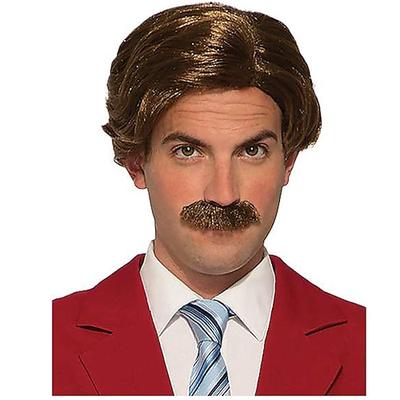 Anchorman Ron Burgundy Perücke und Schnurrbart Halloween-Perücken Halloween-Perücken