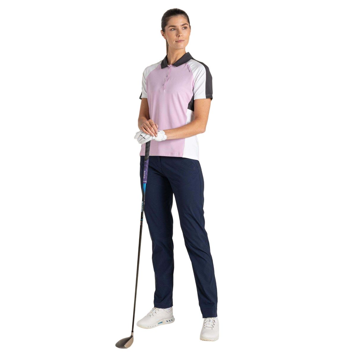 Craghoppers Nosilife Hazelmere Short Sleeved Polo Top orchid / white (15D) 34 CWT1400 15D 08L