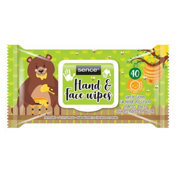 Sence Hände & amp Gesicht, Gewebe für Kinder, 40 Stücke (1 x 40 Stk.) (37949419)