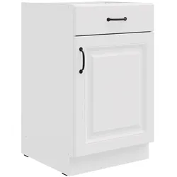 Unterschrank 50 cm Stilo Weiß Küchenzeile Vollauszug Soft-Close Küche Landhaus