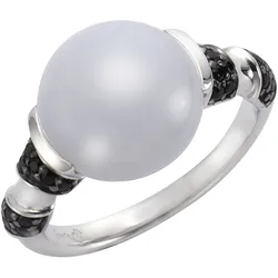 Jamelli Ring 925/- Sterling Silber Calcedon und Spinell