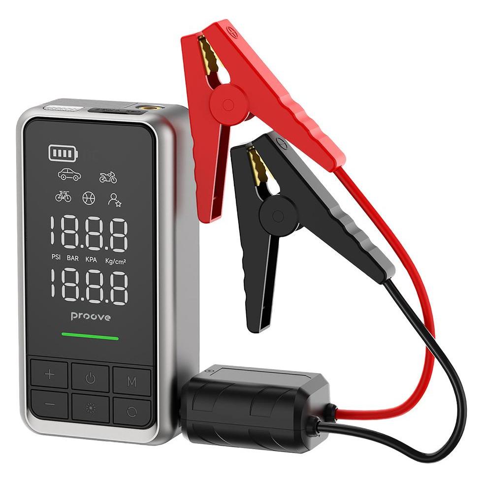 Proove - Car Jump Starter (JSAP10400203) - 2 in 1 Air Jump + Pump, 10400mAh, 1000A - Gray (1000 A, 10400 mAh) (OTHER)