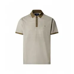 Hackett London für Herren. HM5600221 Polo Two Tone grau (XXL), Lässig, Baumwolle, Klassisch, Kurzarm