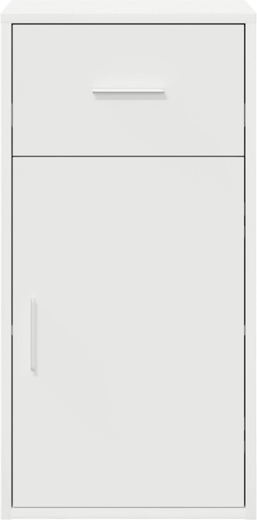 17 Stories Sideboard 38 X 34.5 X 75 Cm Engineered Wood White 75cm H X 38cm W X 34.5cm D