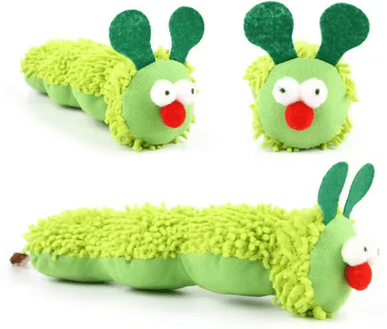 Inspire Picks Caterpillar Catnip Chew Toy With Silvervine For Dental Care And Interactive Play 3pcs