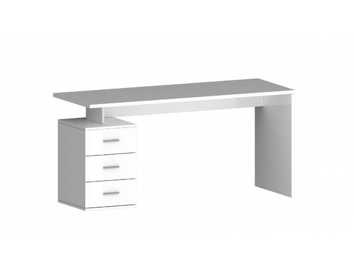 Schreibtisch HOME AFFAIRE NEW SELINA , weiss (weiß hochglanz), B:160cm H:75cm T:60cm, Tische, Schreibtisch, hochwertiges ital. Design