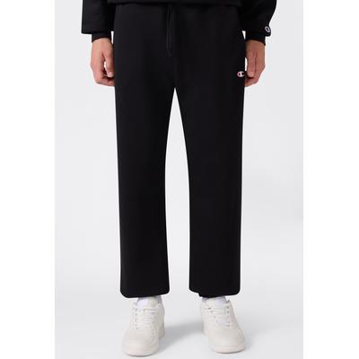 Jogginghose CHAMPION "SPORTWEAR CUFFED PANTS Relax Fit", Herren, Gr. M, N-Gr, schwarz (nbk), Obermaterial: 67% Baumwolle, 33% Polyester, Hosen Jogginghose, mit Bündchen am Bein, Relax Fit, aus Baumwolle und Polyester