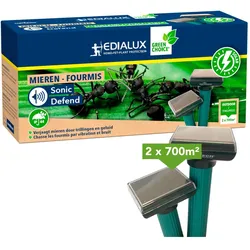 Edialux, Tiervertreiber, Sonic Defend - Ameisen, Solar, max. 2 x 400m?