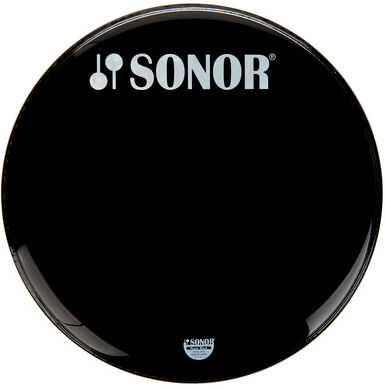 Sonor BP22 Bass Reso Fell schwarz mit Logo
