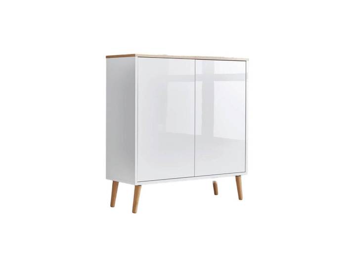 Kommode 79 cm Mailand Typ 4 + Hf, Weiß