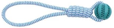Uplifted Finds Hollow Rubber Chew Ball With Internal Bell blue 5cm Ball