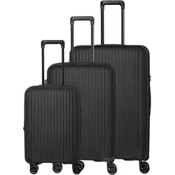 Travelite Skymate 4W Trolley L / M+ / S+, Koffer, Schwarz