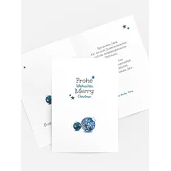 Weihnachtsgrußkarten geschäftlich selbst gestalten mit Spruch und Fotos im Onlinedesigner bei Meine-Kartenmanufaktur.de