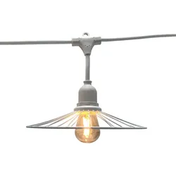 Lumisky CHIC verbindbare Girlande 10xE27 6M Stahl Weiss